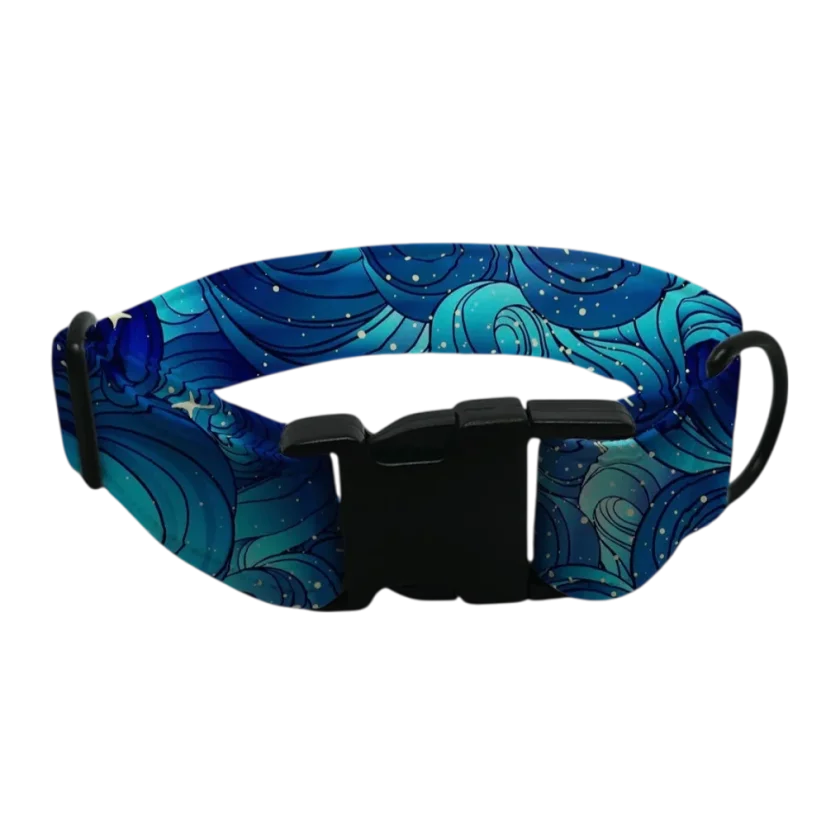 Obojek pro psy - Astral waves - Materiál: Softshell - hladký a příjemný