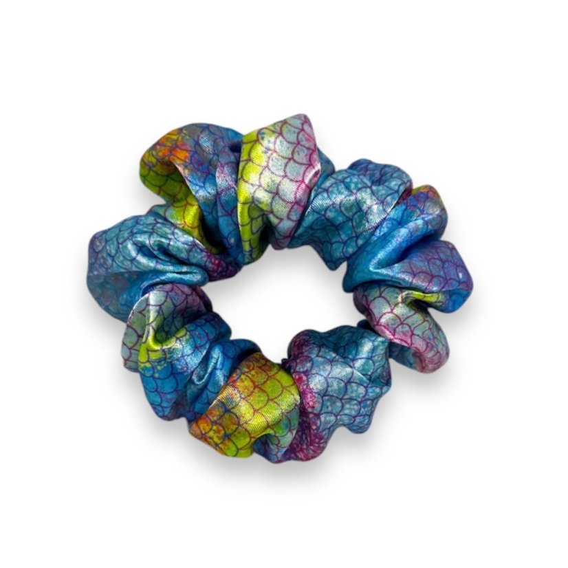 Scrunchie gumička do vlasů  - Mermaid