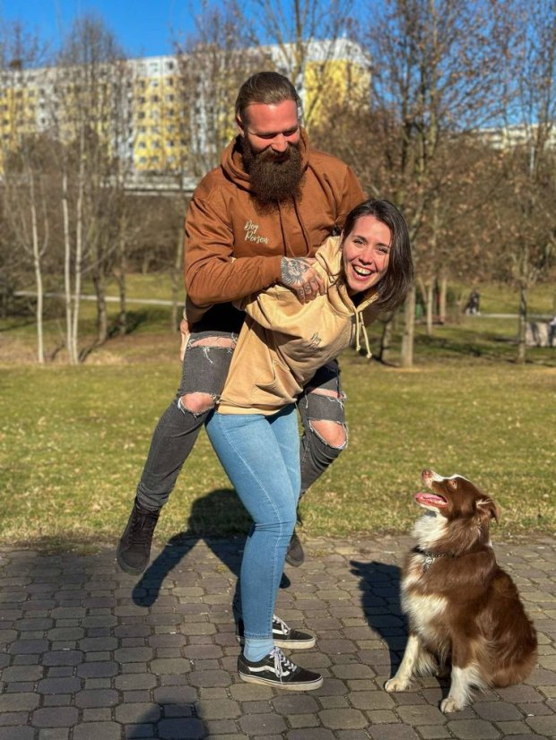 Mikina se psím motivem - Velikost: XL