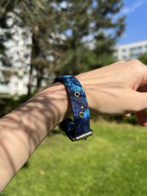 Náramek pro páníčky – ladící s obojkem a vodítkem Astral Waves